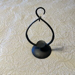 Wrought iron lantern candle holder